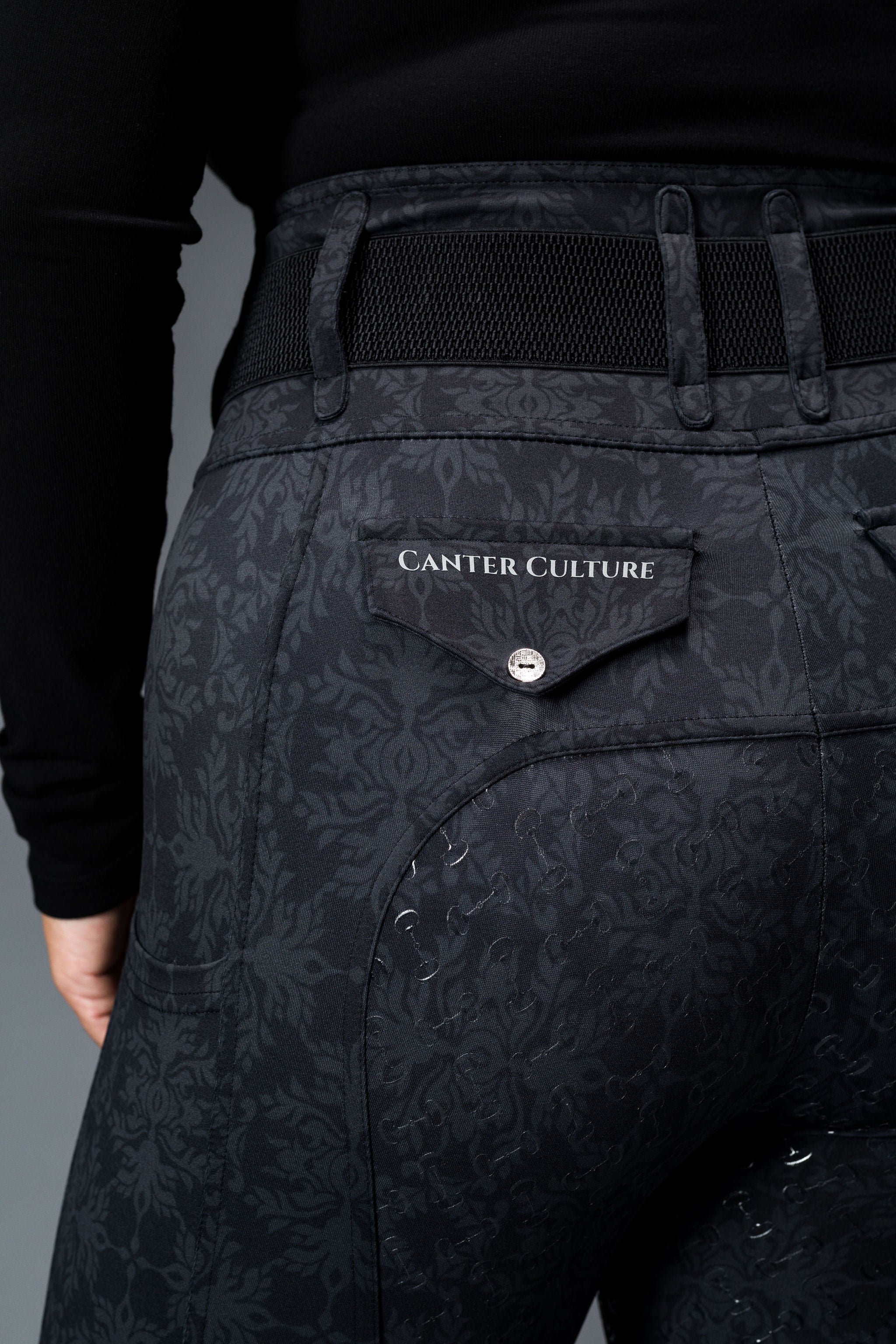 Athletic Breech - Black Damask