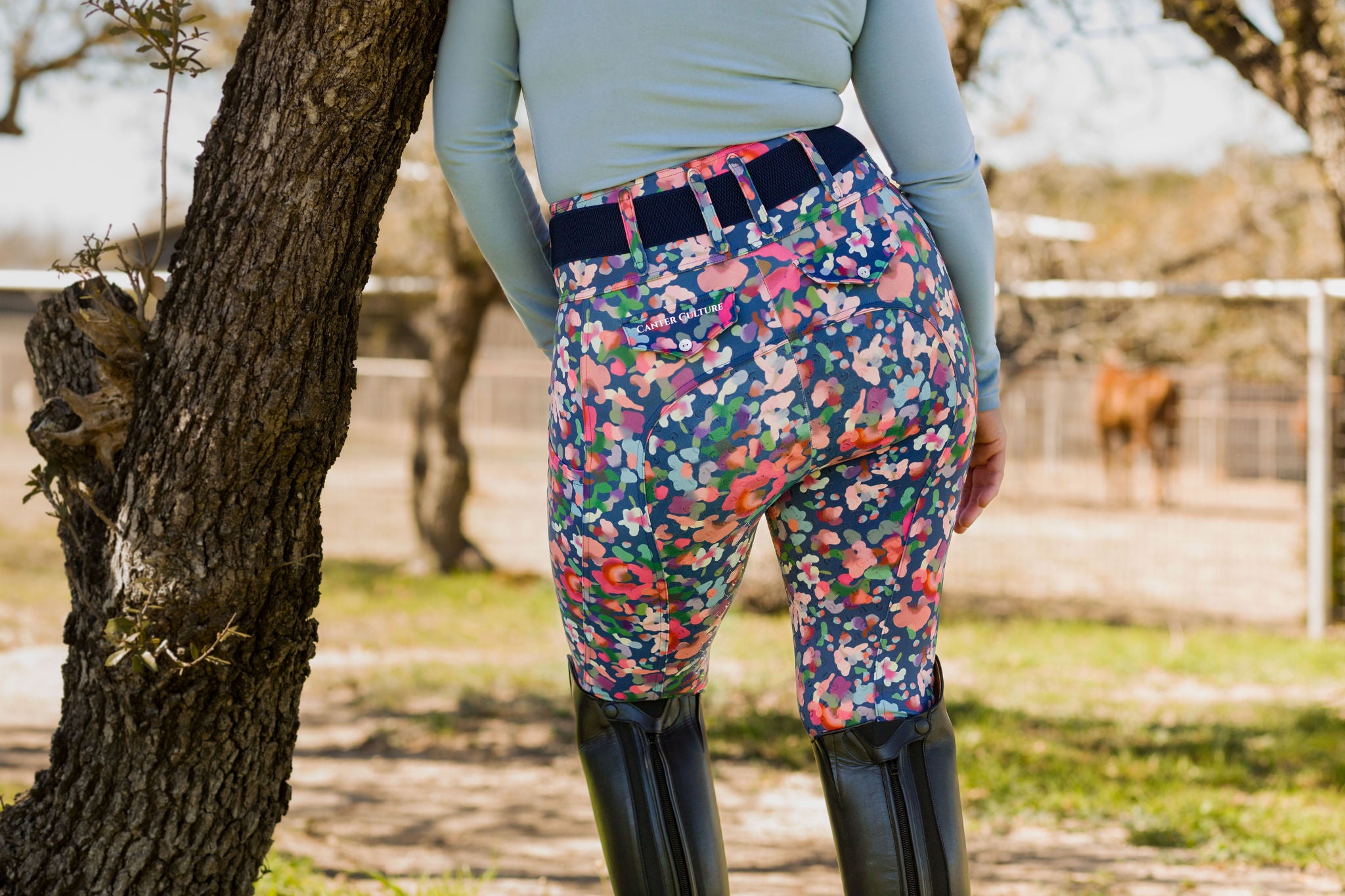 Athletic Breech - Navy Floral