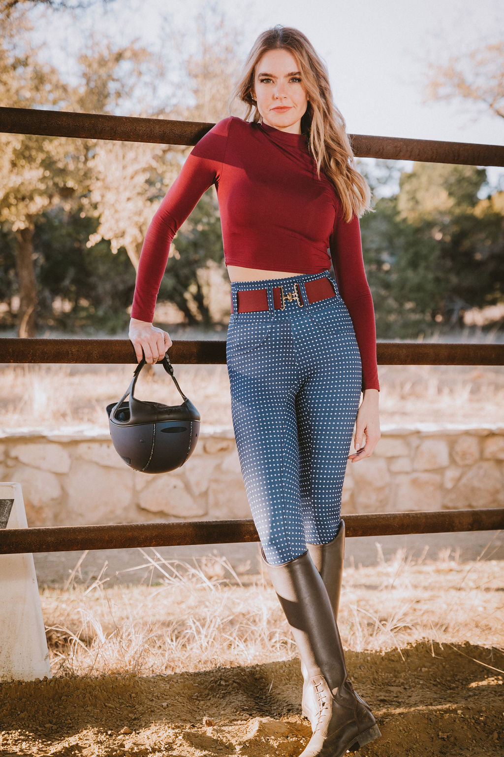 Canter Culture's breeches are the most comfortable riding pant featuring a high waist and real belt loops.